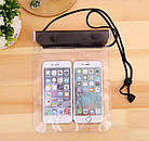 Водонепроникна сумка Waterproof для смартфона та документів, фото 7
