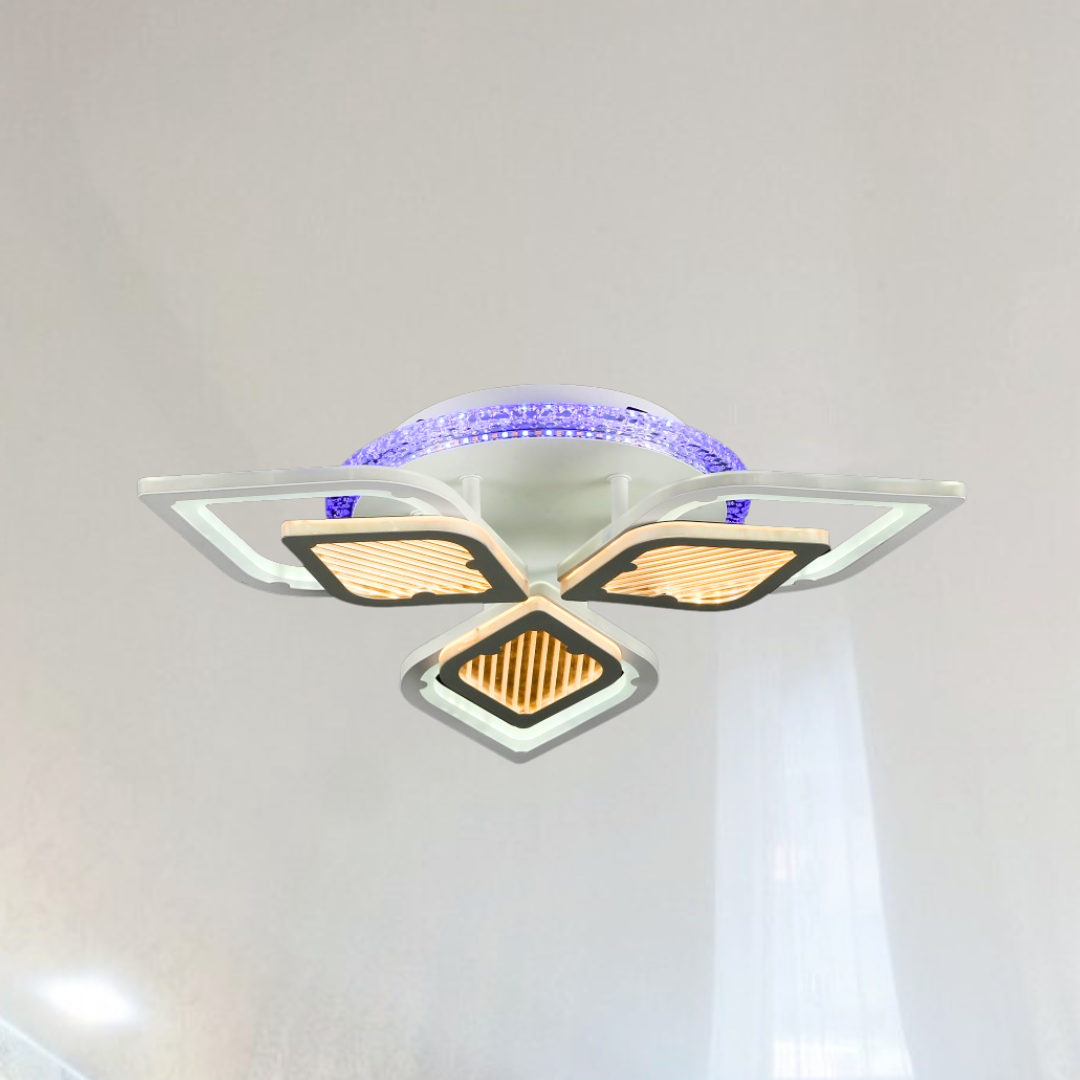 Невелика люстра у дитячу Splendid Ray 124W до 20 м² колір Білий LK29051/3+1 LED (WT+GREY)