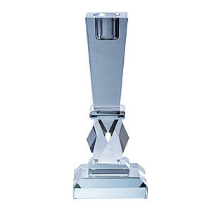 Скляний підсвічник Night Crystal високий 22 см