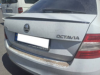 Skoda Octavia A7 (2013-2020) - Lip-спойлер на багажник V1 чорний ABS пластик