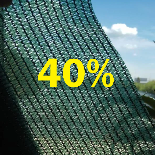 Сітка затіняюча 40% (6х50 м) для тіні та захисту від сонця рослин теплиць альтанок навісів