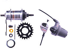 Втулка планетарна комплект SHIMANO NEXUS 3-шв., SG-3C41-3 36H 120X168mm, шифтер SL-3S42E, ОЕМ