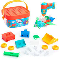 Ігровий набір Design & Drill Build-It Bucket конструктор корзина з електричною іграшкою-дрилем