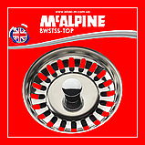 Сито для сифону кухонної мийки нержавіюча сталь 80 мм BWSTSS-TOP McAlpine, фото 4