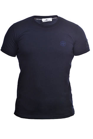 Футболка чоловіча Stone Island 24-Y-249700 темно-синя S, фото 1