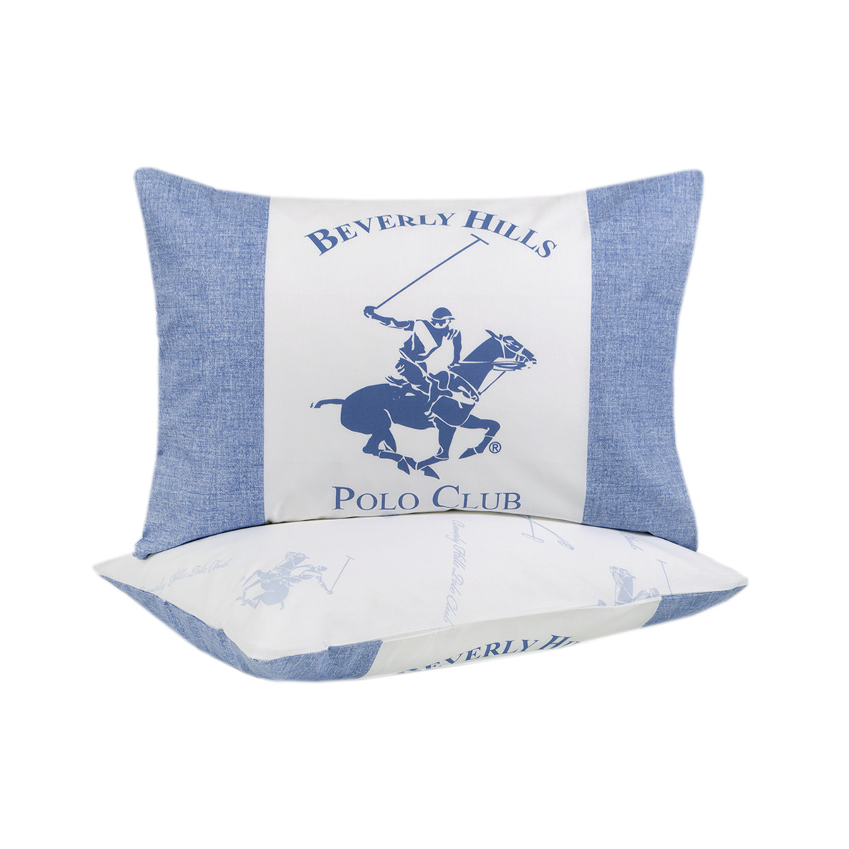 Наволочки Beverly Hills Polo Club BHPC 030 Blue 50x70 2 шт, фото 1