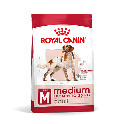 Сухий корм для собак ROYAL CANIN MEDIUM ADULT для середніх порід 15 кг, фото 1