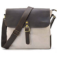 Сумка через плече парусина та шкіра крейзі хорс RCj-6600-4lx TARWA, фото 3