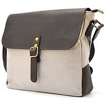 Сумка через плече парусина та шкіра крейзі хорс RCj-6600-4lx TARWA, фото 4