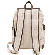 Рюкзак сірий (світлий) із парусини та шкіри RGj-0010-4lx від бренда TARWA, фото 3