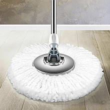 Змінна насадка до швабра кругла  запаска білого кольору локшина 15,5 см (для набору 10л)