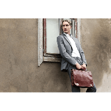 Шкіряний портфель для ноутбука — Illusions — коричневий Time Resistance 5193401, фото 5