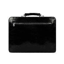 Шкіряний портфель — The Prophet — чорний Time Resistance 5204101, фото 5