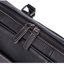 Шкіряна чоловіча сумка для ноутбука та документів 7349A, фото 4