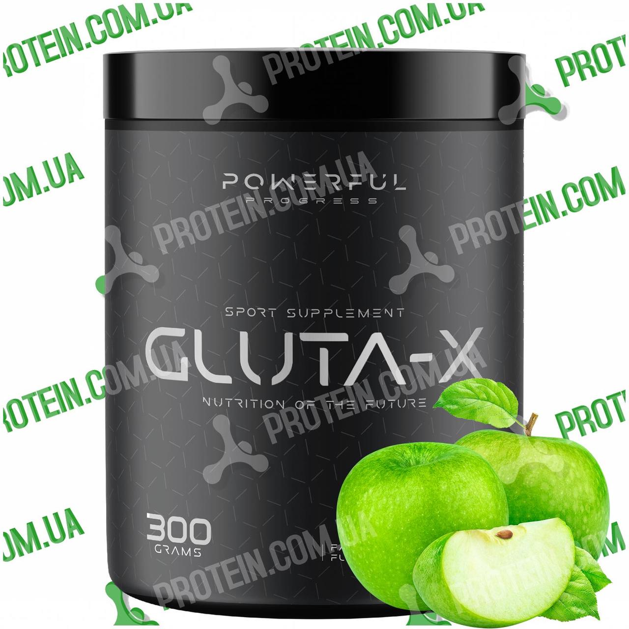 Глютамін Powerful Progress Gluta-X 300 г Apple Яблуко