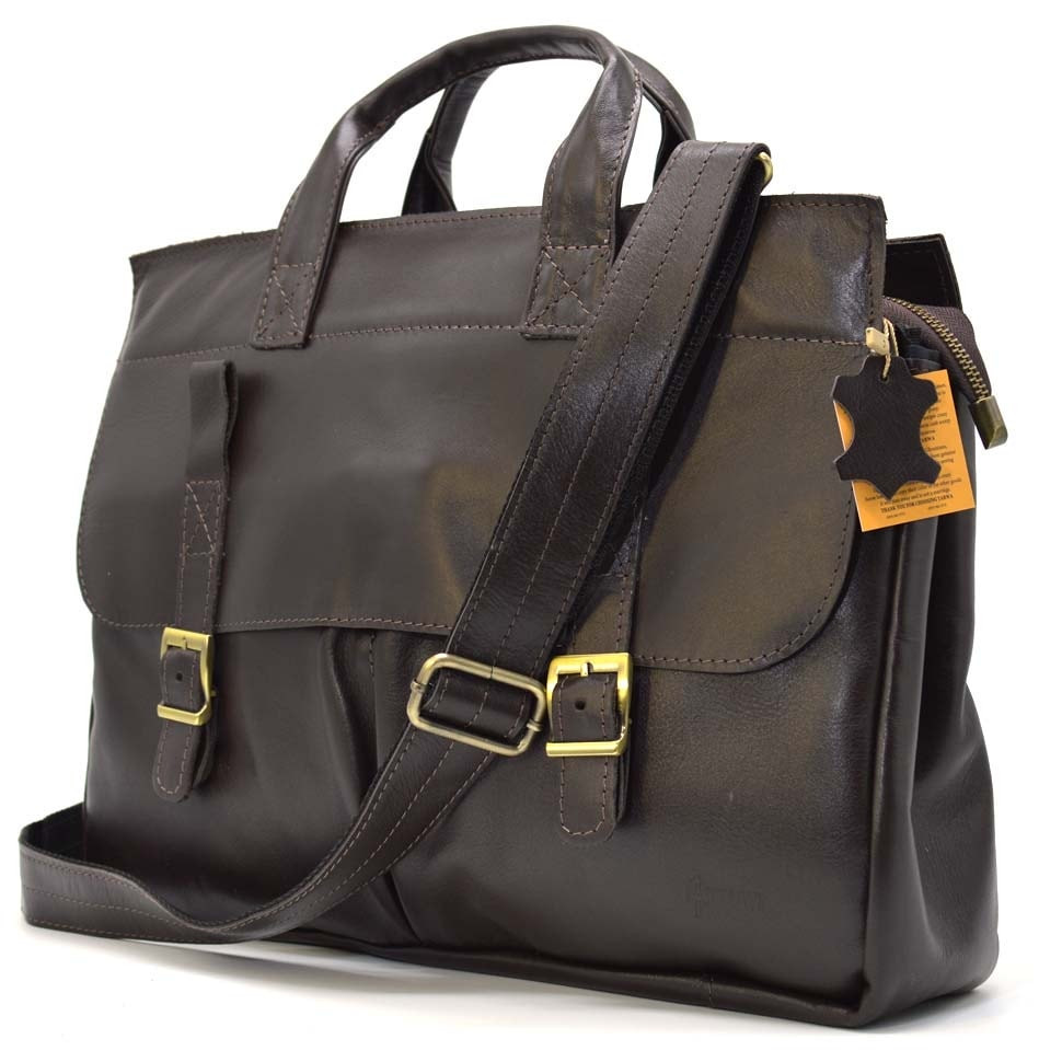 Чоловіча шкіряна сумка з відділом для ноутбука GC-7107-3md TARWA