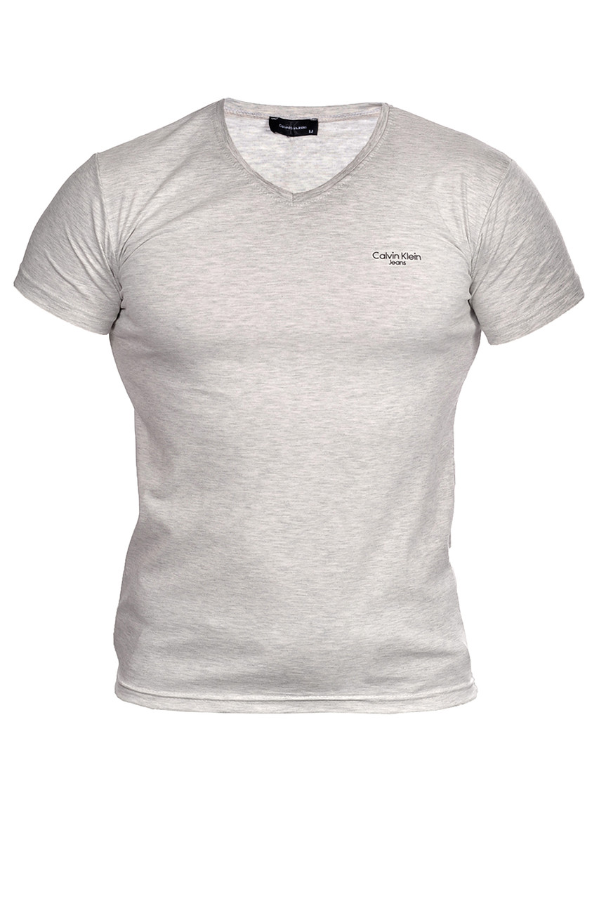 Футболка чоловіча Calvin Klein 24-718-1 світло-сіра