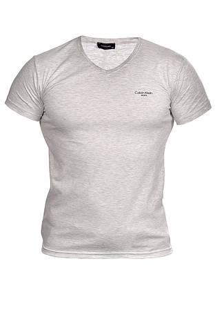 Футболка чоловіча Calvin Klein 24-718-1 світло-сіра, фото 1