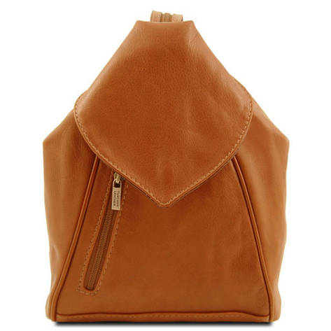 Шкіряний рюкзак Tuscany Leather Delhi TL140962 (Коньяк), фото 1