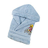 Халат дитячий Lotus Train moto 3-4 роки блакитний, фото 3