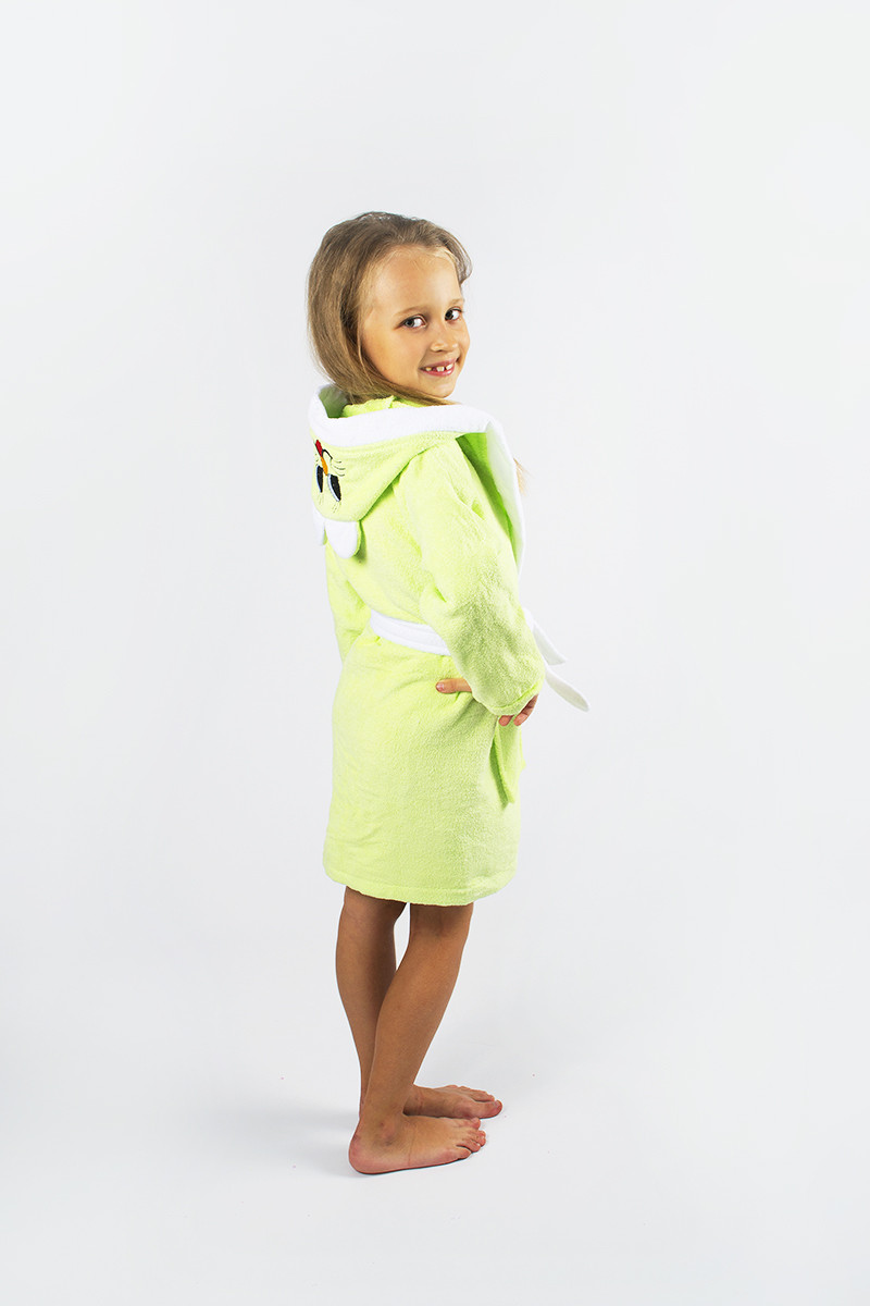Халат дитячий Lotus Зайка 8-10 років салатовий, фото 1