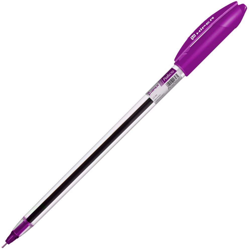 Ручка масляна Hiper Perfecto фіолетова, 1200 м 1 мм
