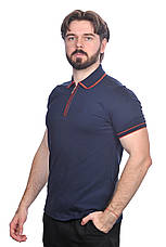 Футболка-поло чоловіча Loro Piana 24-4215172 темно-синя XL, фото 4