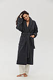 Халат Lotus Home Bold New antrasit махровий XL, фото 2