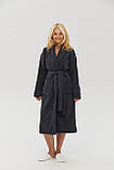 Халат Lotus Home Bold New antrasit махровий XL, фото 3