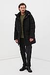 Довгий чоловічий пуховик Finn Flare FWB21061-200D чорний 2XL, фото 3