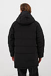 Довгий чоловічий пуховик Finn Flare FWB21061-200D чорний 2XL, фото 4