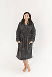 Халат-кімоно Lotus Home Bold antrasit махровий M, фото 3