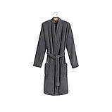 Халат-кімоно Lotus Home Bold antrasit махровий M, фото 7