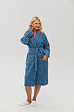 Халат махровий Lotus Home Nella denim S/M, фото 3