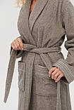 Халат махровий Lotus Home Nella grey S/M, фото 5
