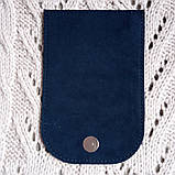 Клапан для міні сумочки 12*18. "Якоря". Колір синій, фото 2
