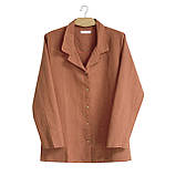 Домашня сорочка Barine Lino PJ spicy orange помаранчевий S, фото 2