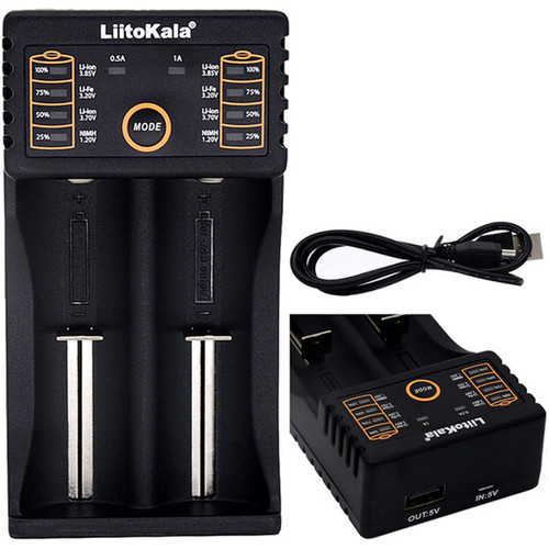 Універсальний зарядний пристрій LiitoKala Lii-202 для 18650 АА ААА Li-Ion S