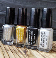 Базовый набор лаков для стемпинга Global 6мл для дизайна ногтей 4шт