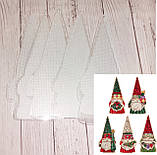 Пластикова прозора заготовка під вишивку "Гном з ялинкою JS202211", фото 2