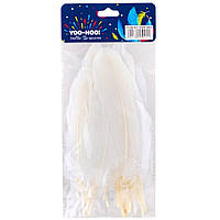 Декоративний наповнювач пір'я, колір білий