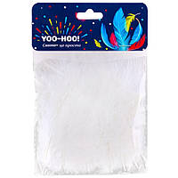 Декоративний наповнювач пір'я, колір білий