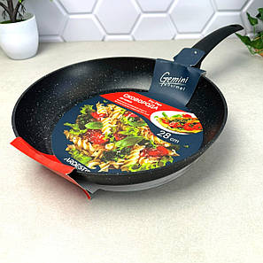 Чорна сковорода 28 см з антипригарним покриттям Ardesto Gemini Gourmet, фото 1