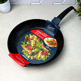 Чорна сковорода 28 см з антипригарним покриттям Ardesto Gemini Gourmet, фото 4
