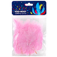 Декоративний наповнювач пір'я, колір рожевий