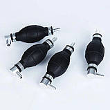 Гумова груша для підкачування палива 12мм зі зворотним клапаном (кутовий штуцер), фото 2