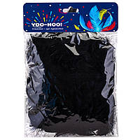 Декоративний наповнювач пір'я, колір чорний