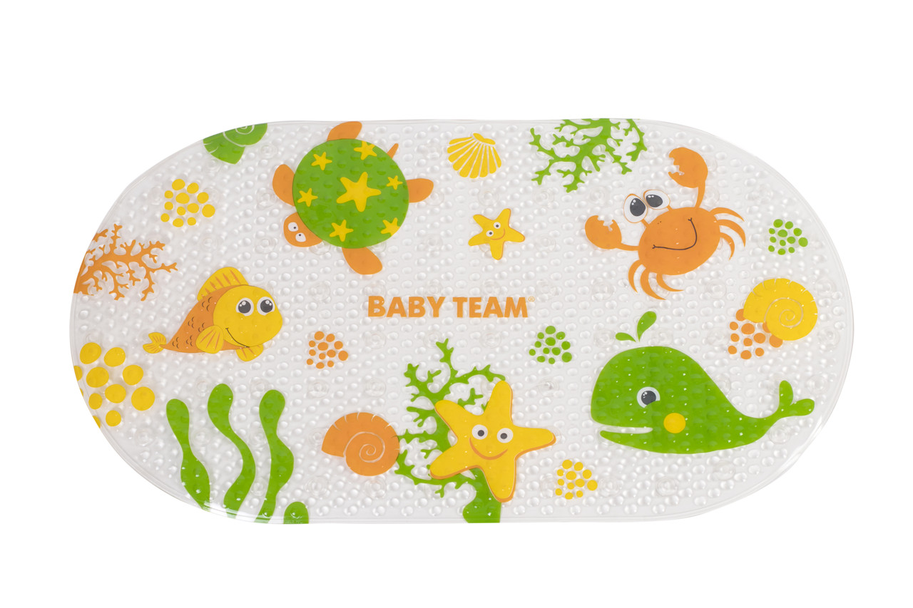 Килимок для ванни 0+ Baby team Різнокольоровий