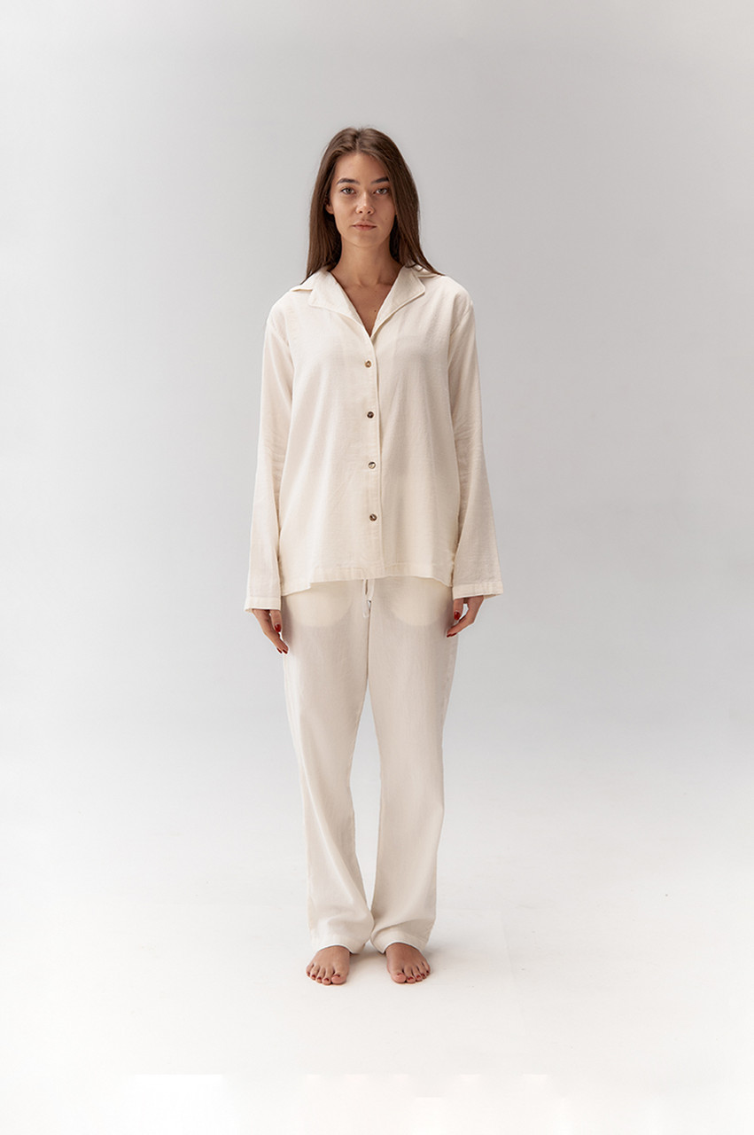 Піжама жіноча Lotus Home Porta молочний M, фото 1