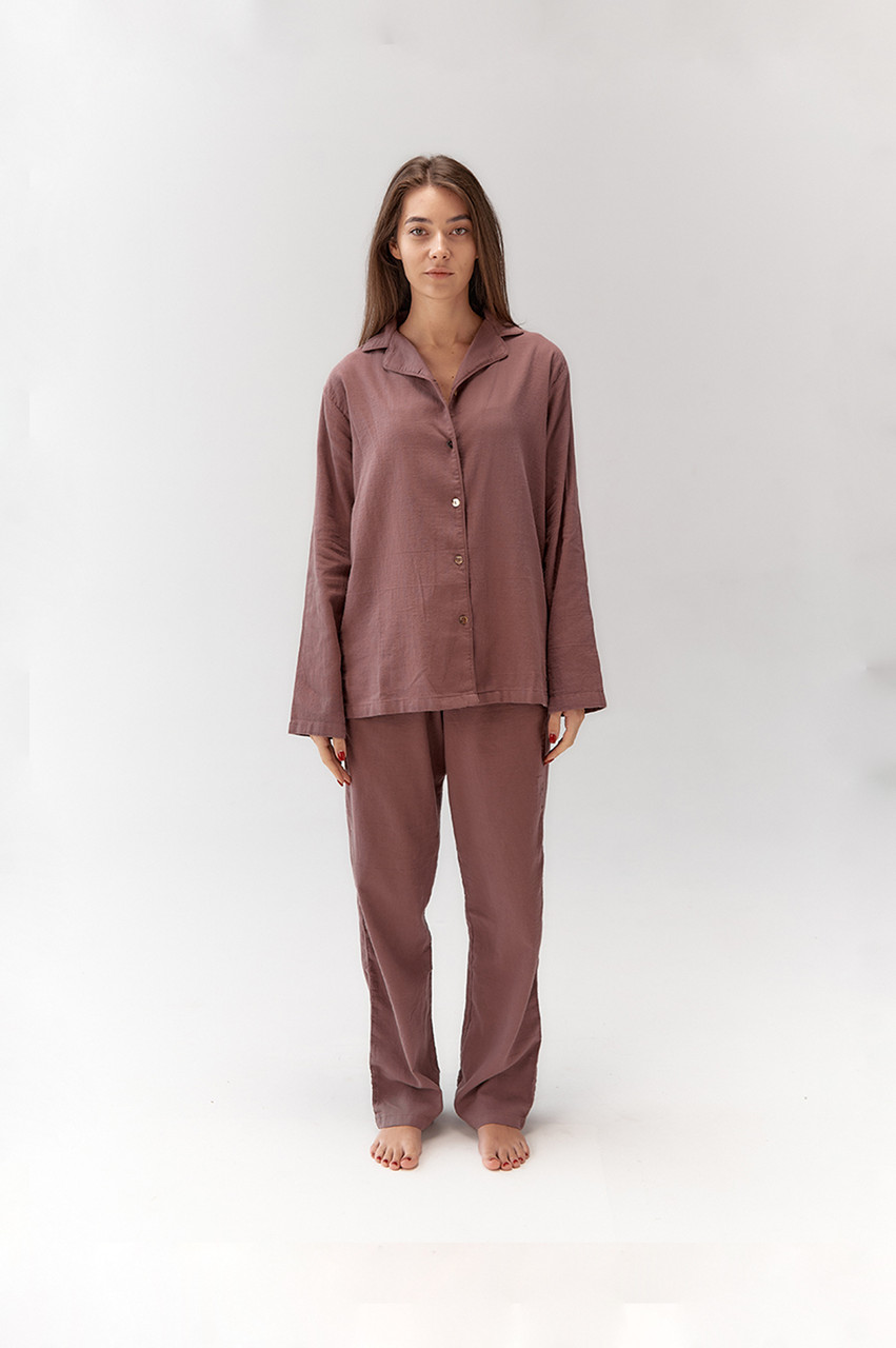 Піжама жіноча Lotus Home Porta сливовий M, фото 1